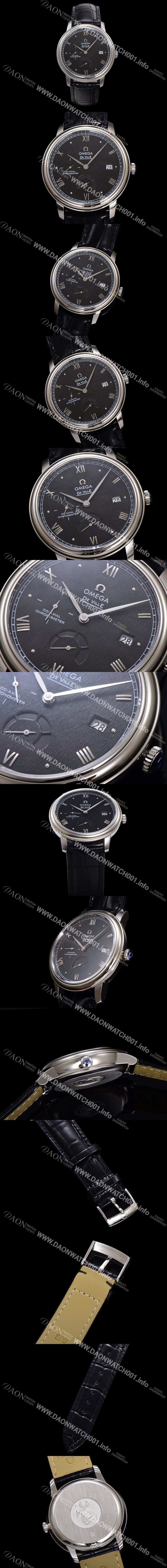 레플리카 [오메가] 남성용 드빌 424.13.40.21.01.002 프레스티지 코-액시얼 39.5mm 오토매틱 Cal.2627 타입 블랙 다이얼 omg0162
