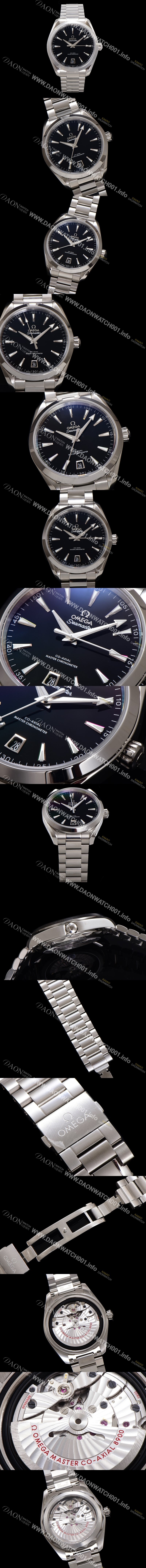 레플리카 [오메가] 남성용 시마스터 220.10.41.21.01.002 아쿠아테라 150M 마스터 크로노미터 41mm 오토매틱 Cal.8900타입 블랙 다이얼 omg0179
