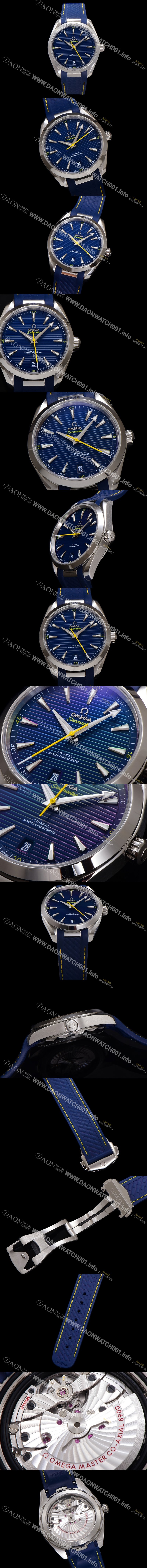 레플리카 [오메가] 남성용 시마스터 220.12.41.21.03.009 아쿠아테라 150M 마스터 크로노미터 41mm 아르망