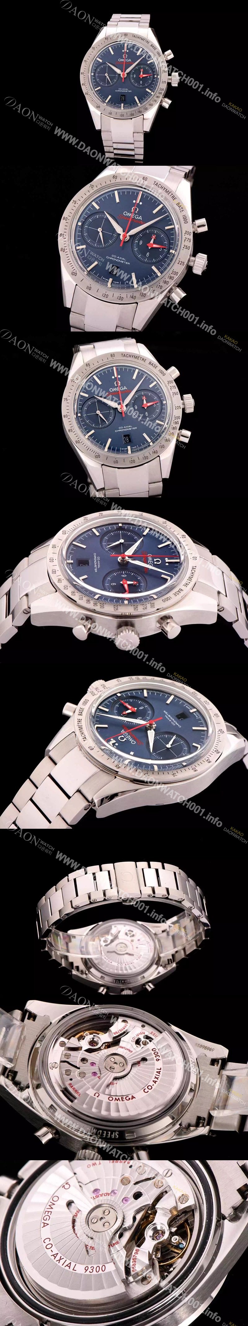 레플리카 [오메가] 남성용 스피드마스터 크로노그래프 블루다이얼 OMG0105