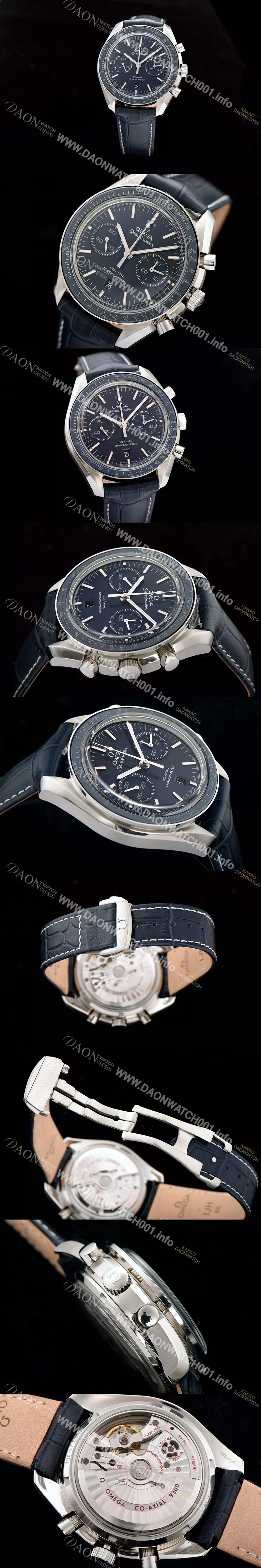 레플리카 [오메가] 남성용 스피드마스터 크로노그래프 네이비 다이얼 블루다이얼 OMG0155