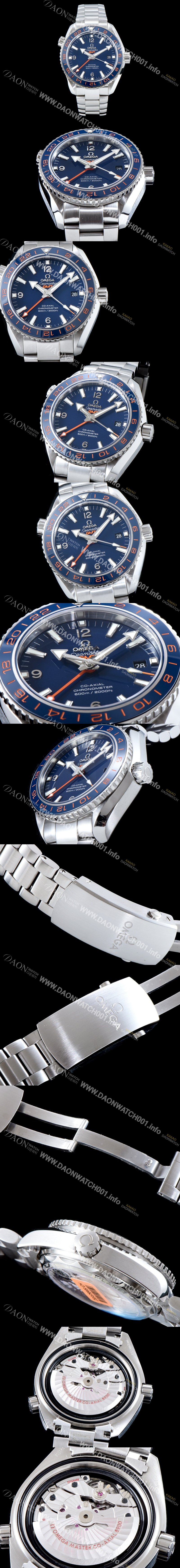 레플리카 [오메가] 남성용 시마스터 플래닛 오션 코엑시얼 지엠티 블랙다이얼 OMG0114