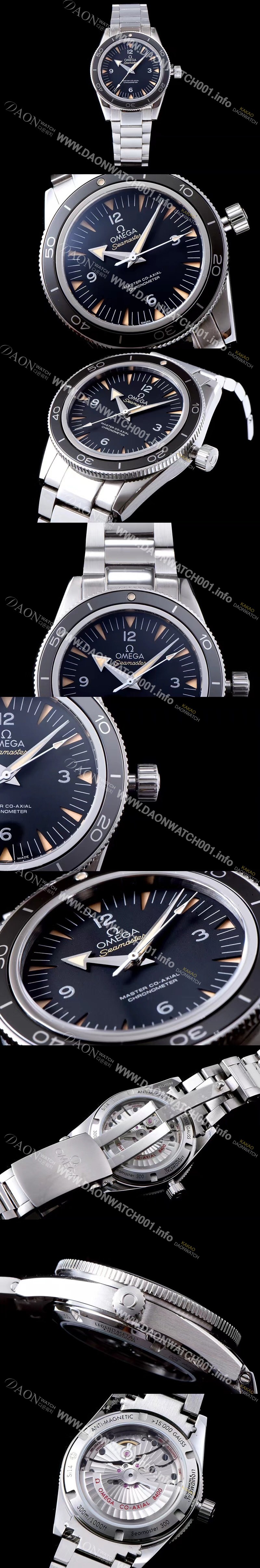 레플리카 [오메가] 남성용 제임스본드007 2015/S 인기상품 시마스터 코엑시얼 리퀴드 메탈 블랙다이얼 OMG0100