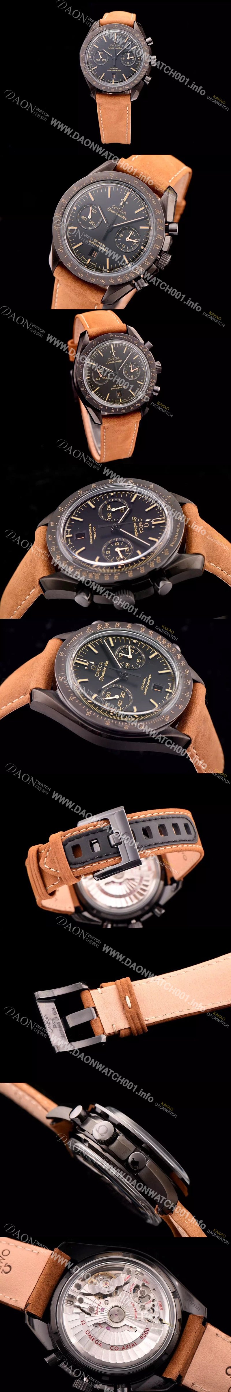 레플리카 [오메가] 남성용 스피드마스터 크로노그래프 블랙 다이얼 OMG0002