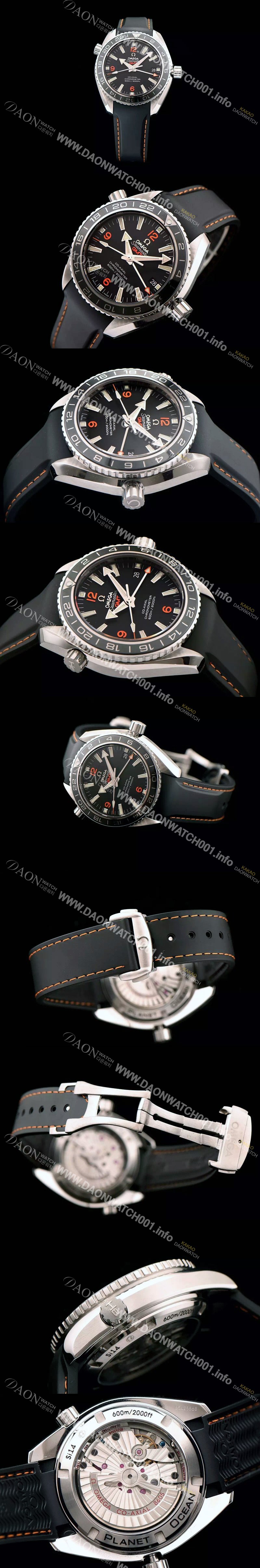 레플리카 [오메가] 남성용 시마스터 플래닛 오션 코엑시얼 지엠티 블랙다이얼 OMG00002