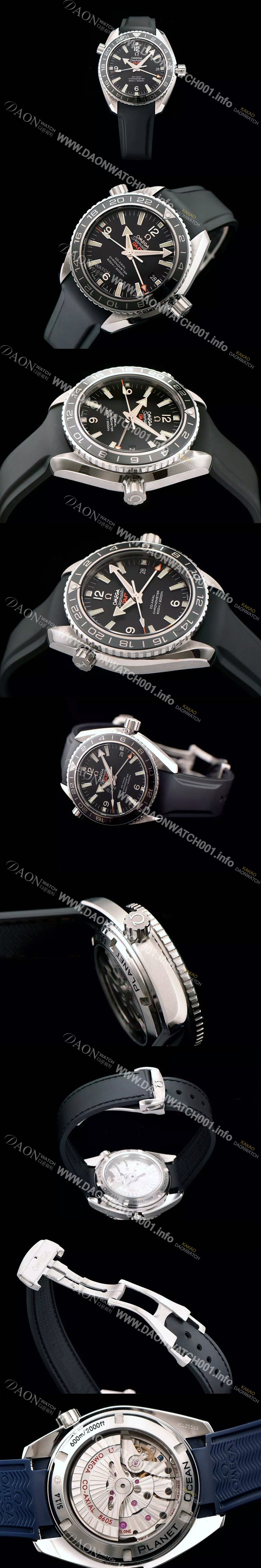 레플리카 [오메가] 남성용 시마스터 플래닛 오션 코엑시얼 지엠티 블랙다이얼 OMG0005