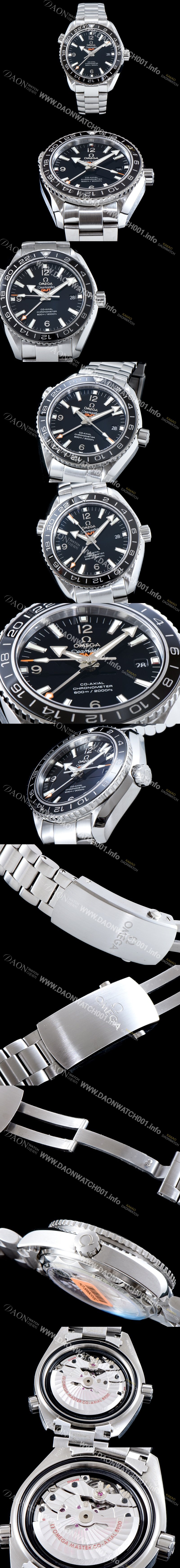 레플리카 [오메가] 남성용 시마스터 플래닛 오션 코엑시얼 지엠티 블랙다이얼 OMG0040