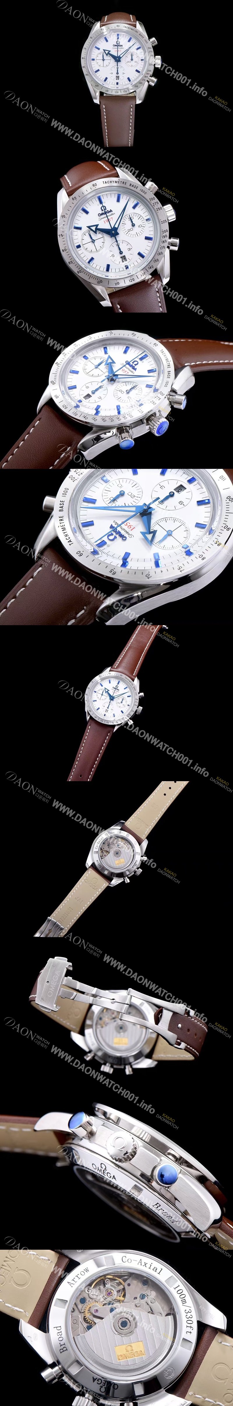 레플리카 [오메가] 남성용 스피드마스터 1957 화이트 다이얼 오토매틱 무브먼트 OMG0343