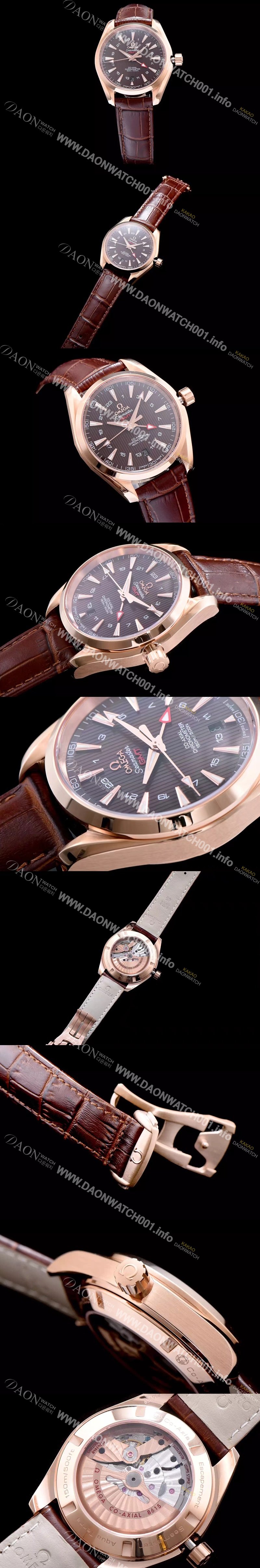 레플리카 [오메가] 남성용 시마스터 지엠티 브라운 다이얼 오토매틱 무브먼트 OMG0320