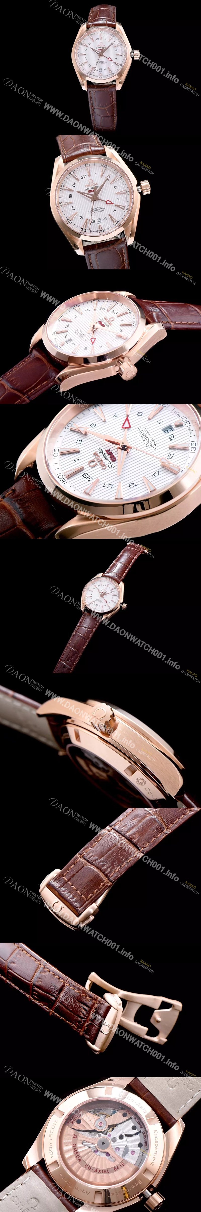 레플리카 [오메가] 남성용 시마스터 지엠티 화이트 다이얼 오토매틱 무브먼트 OMG0323