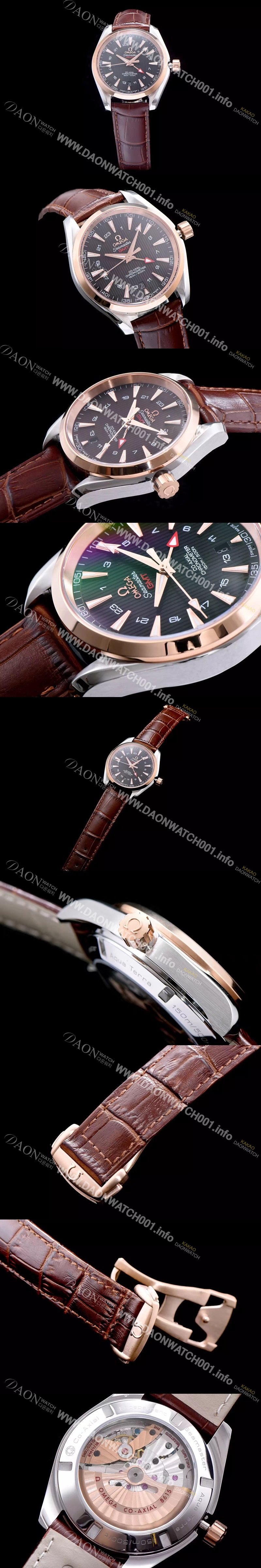 레플리카 [오메가] 남성용 시마스터 지엠티 블랙 다이얼 오토매틱 무브먼트 OMG0320