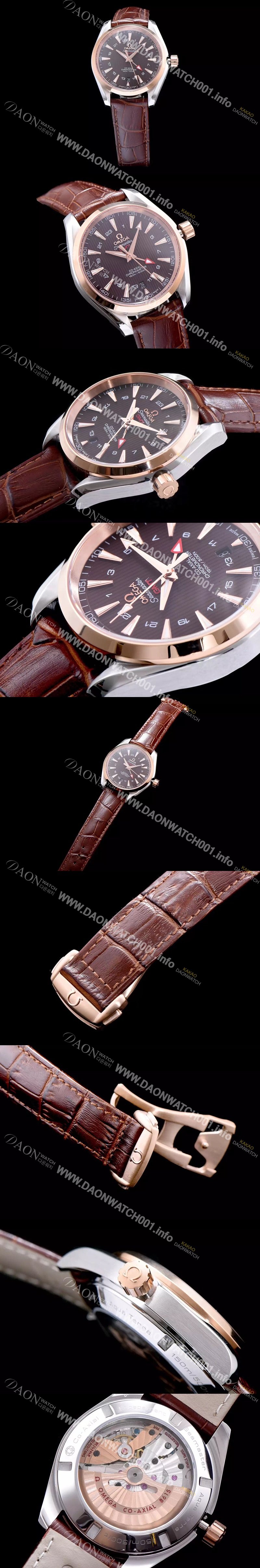 레플리카 [오메가] 남성용 시마스터 지엠티 브라운 다이얼 오토매틱 무브먼트 OMG0325