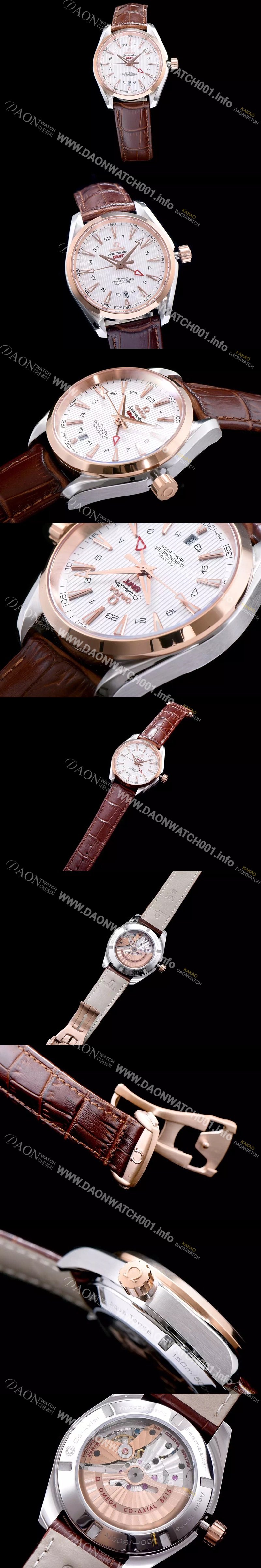 레플리카 [오메가] 남성용 시마스터 지엠티 화이트 다이얼 오토매틱 무브먼트 OMG0321