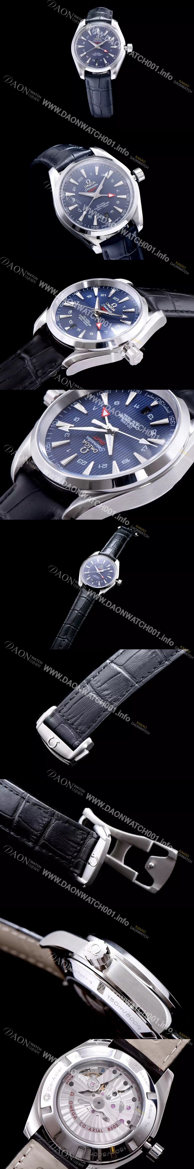 레플리카 [오메가] 남성용 시마스터 지엠티 블루 다이얼 오토매틱 무브먼트 OMG0310