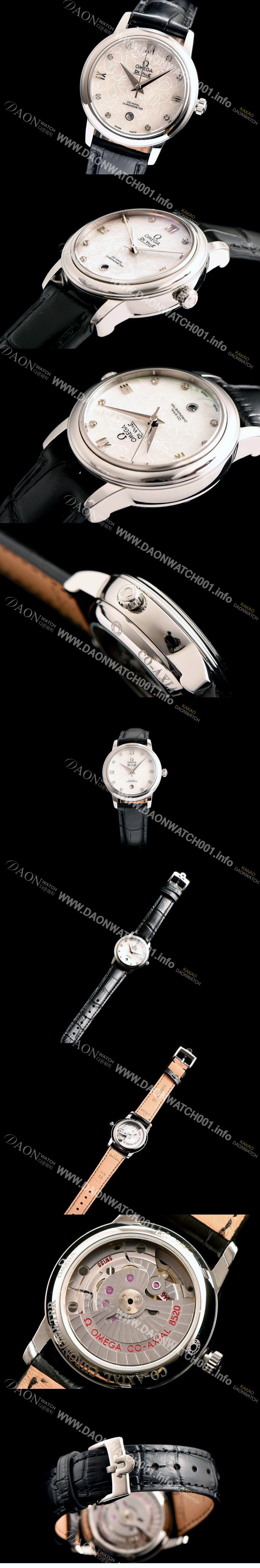 레플리카 [오메가] 여성용 드빌 424.12.33.20.55 자게 화이트 다이얼 쥬얼리 인덱스 오토매틱 무브먼트 OMG0011