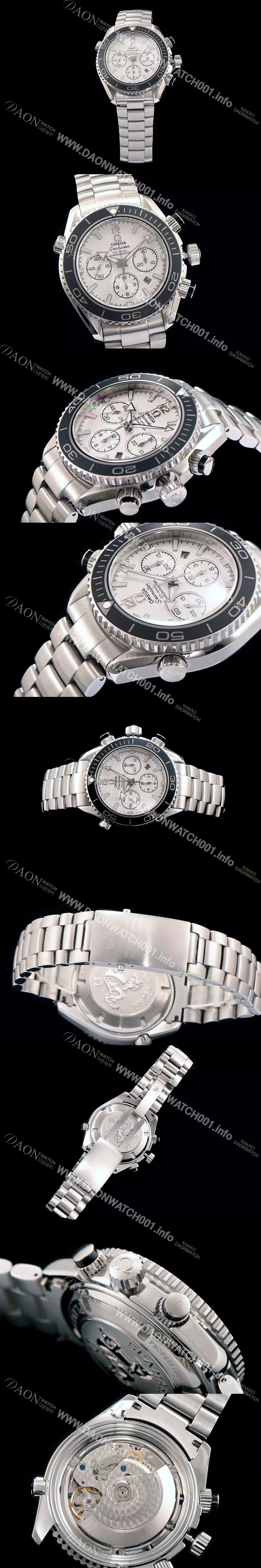 레플리카 [오메가] 남성용 시마스터 플래닛오션 222.30.38.50.01 크로노그래프 화이트 다이얼 오토매틱 무브먼트 OMG00014
