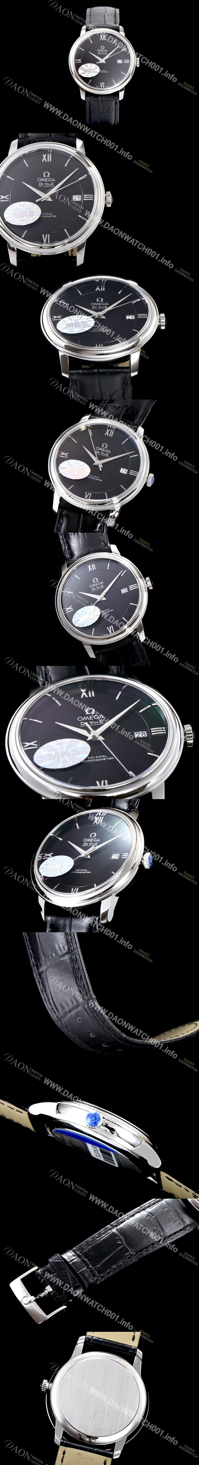 레플리카 [오메가] 남성용 드빌 424.13.40.20.01.001 프레스티지 코-액시얼 블랙 다이얼 오토매틱 무브먼트 OMG0014