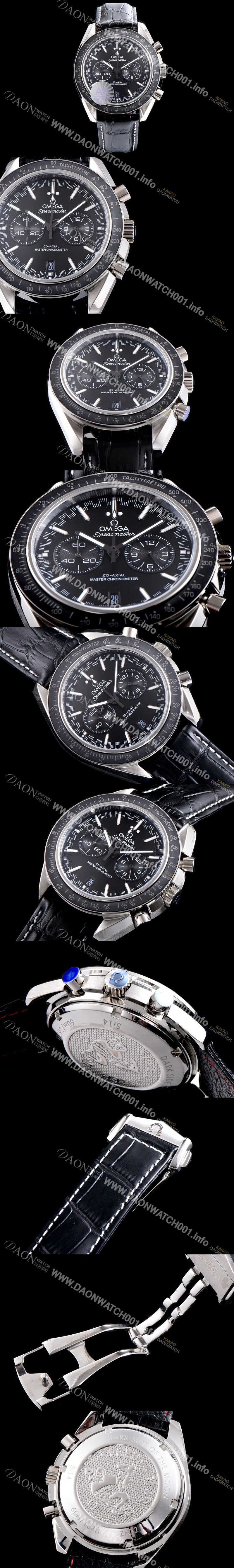 레플리카 [오메가] 남성용 스피드마스터 311.33.44.51.01.001 레이싱 코-액시얼 마스터 크로노미터 타키미터 크로노그래프 블랙 다이얼 일본 수입산 쿼츠 무브먼트 OMG0001