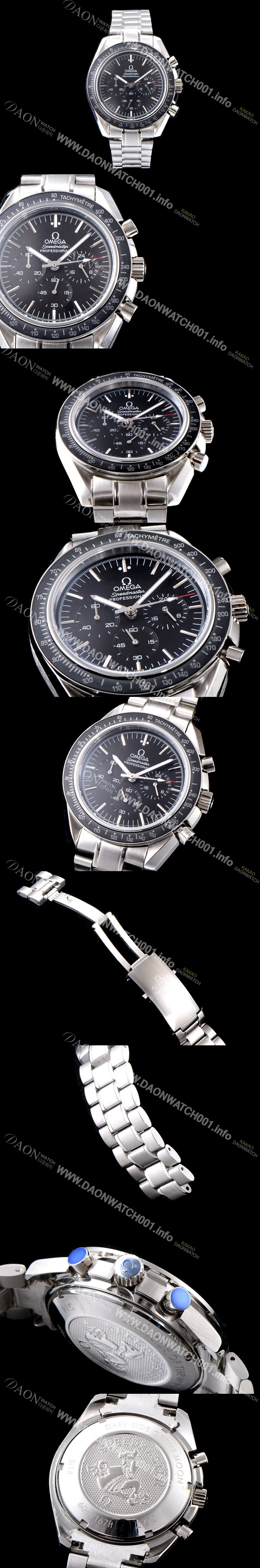 레플리카 [오메가] 남성용 스피드마스터 311.30.42.30.01.006 문워치 프로페셔널 크로노그래프 블랙 다이얼 브레이슬릿 일본 수입산 쿼츠 무브먼트 OMG0542