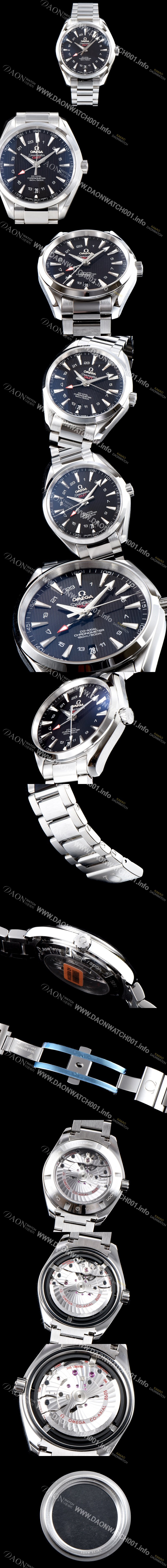 레플리카 [오메가] 남성용 시마스터 231.10.43.22.01.001 VS사 아쿠아 테라 150M 오메가 코-액시얼 크로노미터 지엠티 43MM 블랙 다이얼 브레이슬릿 오토매틱 무브먼트 OMG0540
