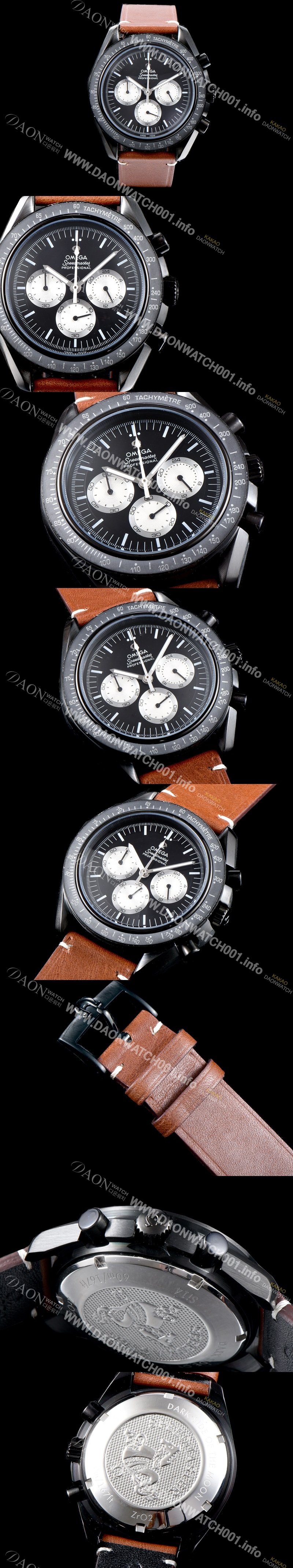 레플리카 [오메가] 남성용 스피드마스터 311.32.42.30.01.001 문워치 기념 리미티드 에디션 스피디 튜즈데이 블랙 PVD 특수 코팅 케이스 크로노그래프 블랙 다이얼 스위스 쿼츠 무브먼트 OMG0522