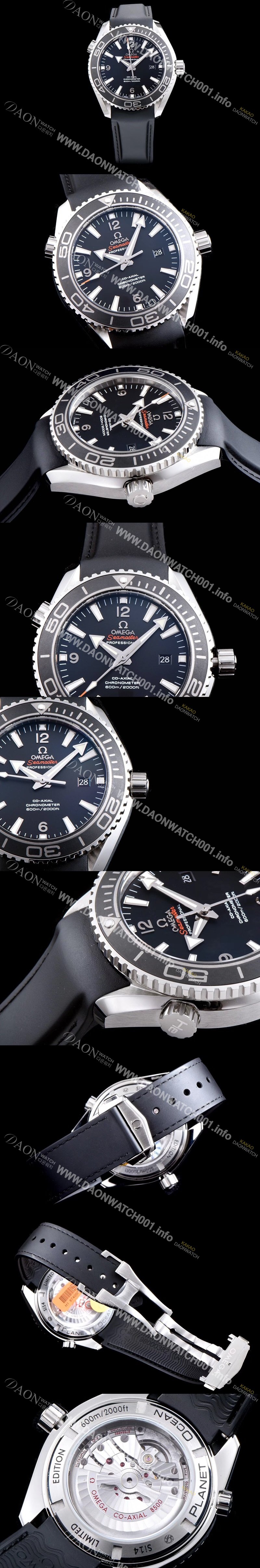 레플리카 [오메가] 남성용 신형 다이버 세라믹 배젤 업그레이드!! 시마스터 플래닛 오션 600M 232.32.44.22.01.001 코-액시얼 45.5MM 마스터 크로노미터 블랙 다이얼 오토매틱 무브먼트 OMG05115