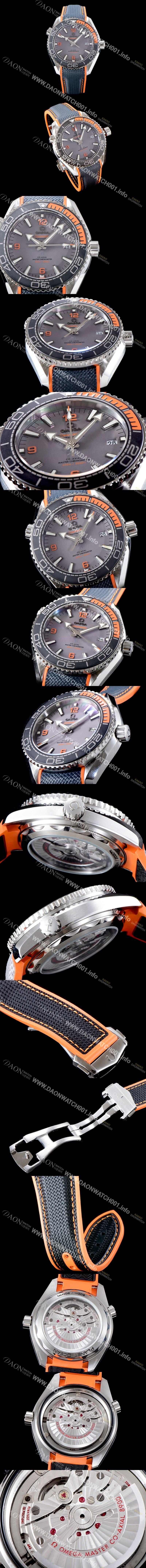 레플리카 [오메가] 남성용 신형 그레이 다이얼 UP!! 씨마스터 플래닛 오션600M 코-액시얼 마스터 크로노미터 43.5MM 오토매틱 무브먼트 OMG0120