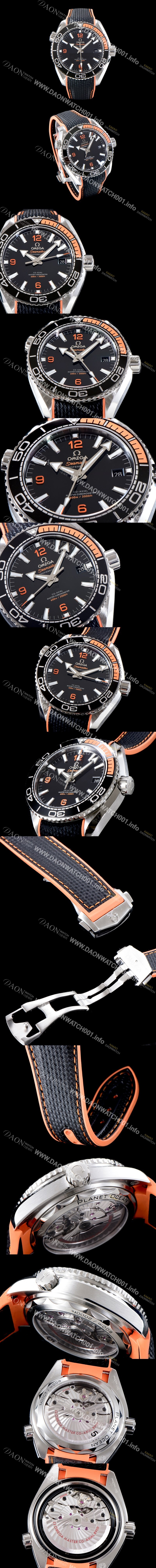레플리카 [오메가] 남성용 뉴 신형!! 씨마스터 플래닛 오션600M 코-액시얼 마스터 크로노미터 43.5MM 블랙 다이얼 오토매틱 무브먼트 OMG0114