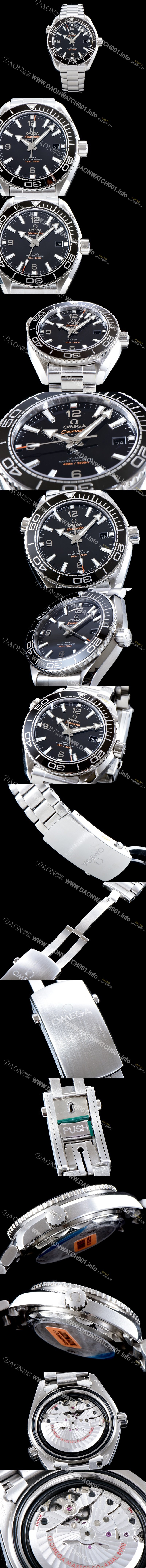 레플리카 [오메가] 남성용 최신버전 업그레이드형!! 씨마스터 플래닛 오션600M 코-액시얼 마스터 크로노미터 43.5MM 블랙 다이얼 오토매틱 무브먼트 OMG0110