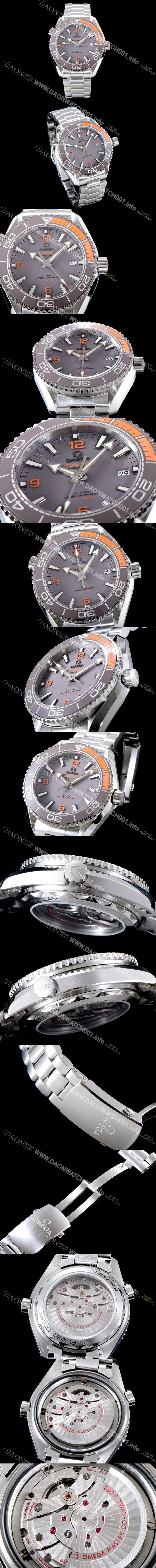 레플리카 [오메가] 남성용 신형 그레이 다이얼 UP!! 씨마스터 플래닛 오션600M 코-액시얼 마스터 크로노미터 43.5MM 오토매틱 무브먼트 OMG0113