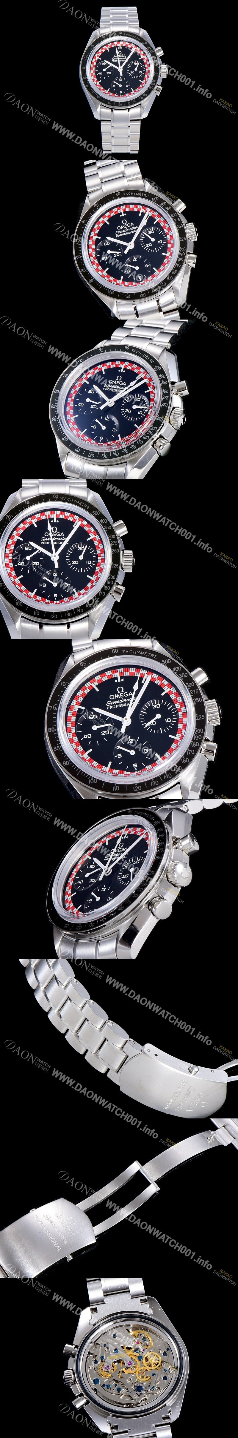 레플리카 [오메가] 남성용 스피드마스터 문워치 크로노그래프 씬씬 수동형 42미리 메탈줄 블랙다이얼 OMG79559