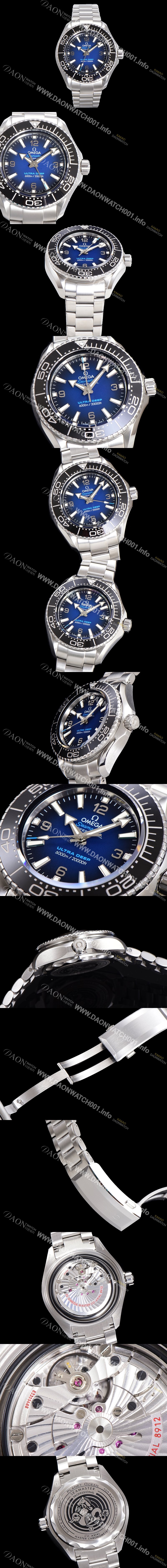 레플리카 [오메가] 남성용 딥다이버신상 시마스터 6000M 울트라 딥 티타늄 45mm 블랙다이얼 omg91531