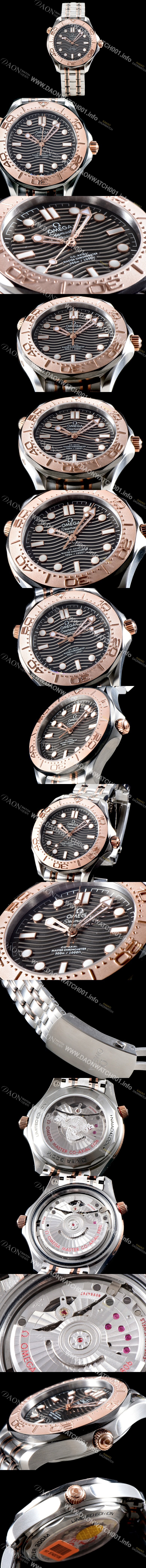 레플리카 [오메가]남성용 씨마스터 다이버 300 마스터 코-액시얼 210.60.42.20.99.001 42mm 오토메틱 그레이다이얼 OMG14886