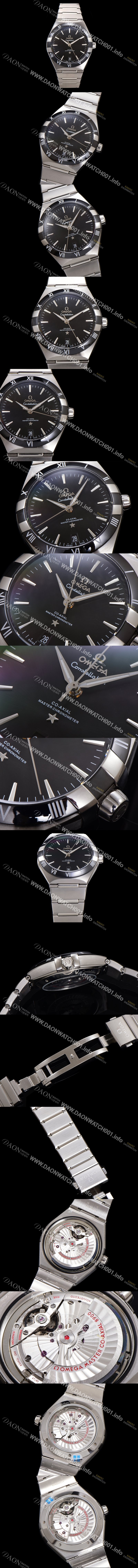 레플리카 [오메가] 남성용 1:1수제공정! 131.30.41.21.01.001 무브UP 컨스틸레이션 코-엑시얼 마스터 오토매틱 Cal.8900타입 41mm  메탈줄 블랙 다이얼 omg20177