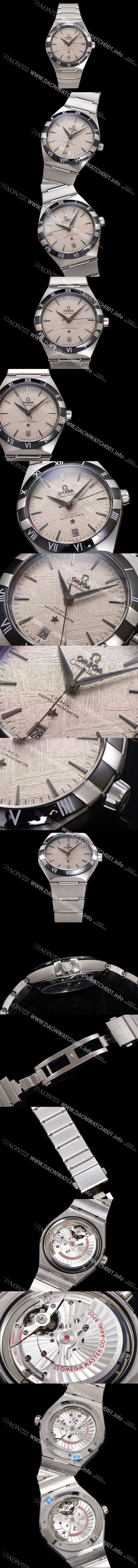 레플리카 [오메가] 남성용 1:1수제공정! 무브UP 컨스틸레이션 코-엑시얼 마스터 오토매틱 Cal.8900타입 41mm  메탈줄 그레이 다이얼 omg20180