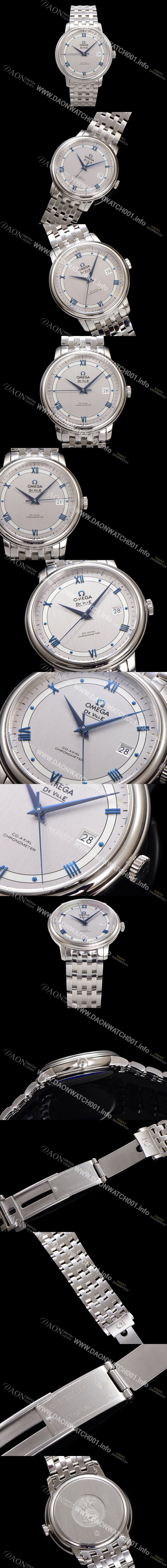 레플리카 [오메가] 남성용 드빌 프레스티지 424.10.40.20.02.001 오토매틱 Cal.8800타입 39.5mm 메탈줄 실버 다이얼 omg20194