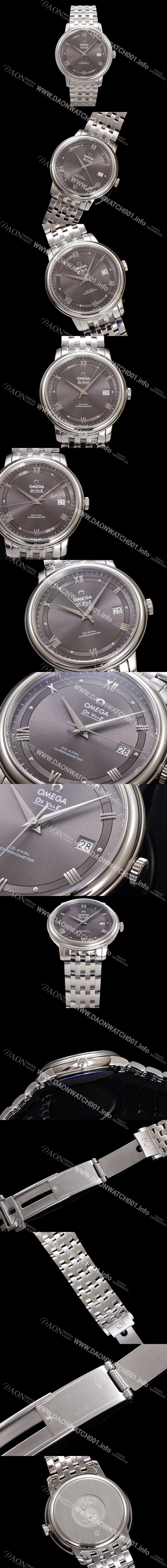 레플리카 [오메가] 남성용 드빌 프레스티지 424.10.40.20.06.001 오토매틱 Cal.8800타입 39.5mm 메탈줄 그레이 다이얼 omg20195