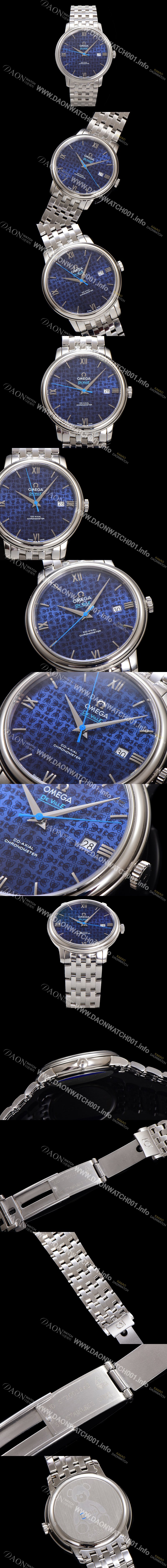 레플리카 [오메가] 남성용 드빌 프레스티지 오르비스 에디션 424.10.40.20.03.003 오토매틱 Cal.8800타입 39.5mm 메탈줄 블루 다이얼 omg20198