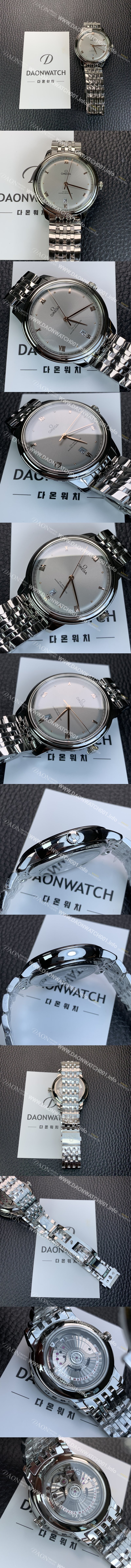 레플리카 [오메가] 남성용 드빌 프레스티지 434.10.40.20.06.001 오토매틱 Cal.8800타입 40mm 메탈줄 그레이 다이얼 omg20211