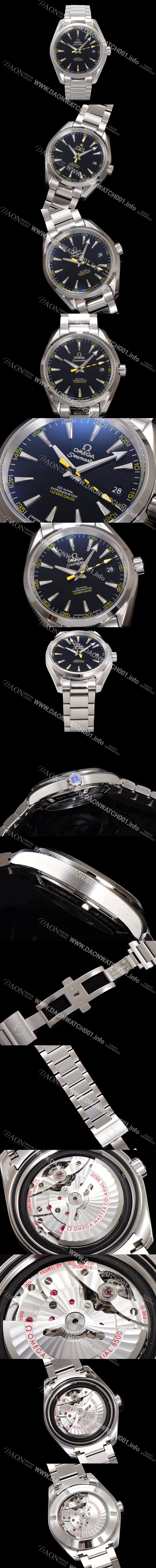 레플리카 [오메가] 남성용 항자성 타임피스 씨마스터 231.10.42.21.01.002 아쿠아테라 150M 마스터 41.5mm 코-액시얼 15,000가우스 크로노미터 블랙 다이얼 오토매틱 무브먼트 omg20220
