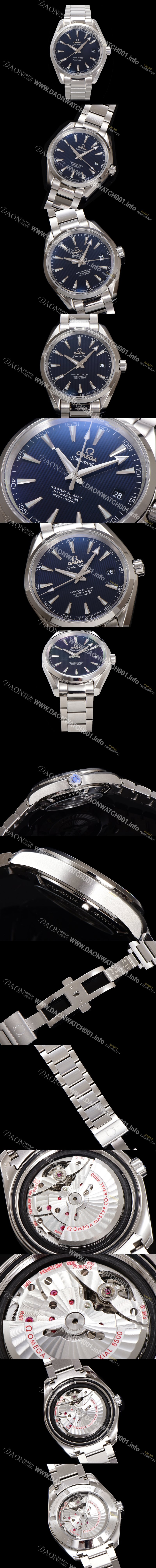 레플리카 [오메가] 남성용 베스트셀링 씨마스터 231.10.42.21.03.003 아쿠아테라 150M 마스터 코-액시얼 41.5mm 크로노미터 블루 다이얼 오토매틱 무브먼트 omg20222