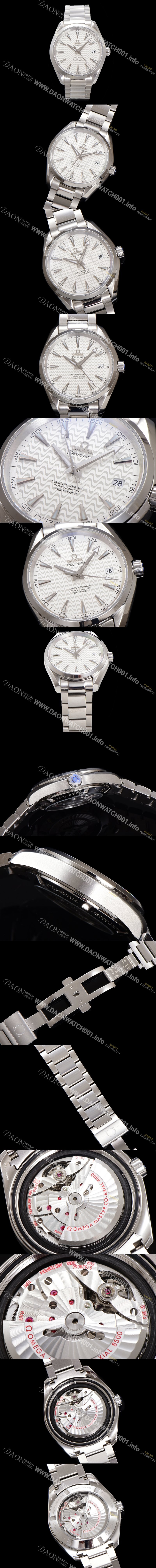 레플리카 [오메가] 남성용 씨마스터 231.10.42.21.02.006 아쿠아테라 150M 코-액시얼 41.5mm 실버 웨이브 다이얼 오토매틱 무브먼트 omg20226