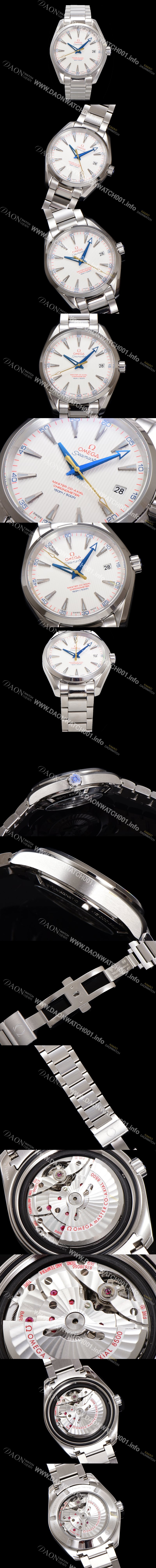 레플리카 [오메가] 남성용 씨마스터 231.10.42.21.02.004 아쿠아테라 150M 코-액시얼 골프 에디션 41.5mm 실버 다이얼 오토매틱 무브먼트 omg20227