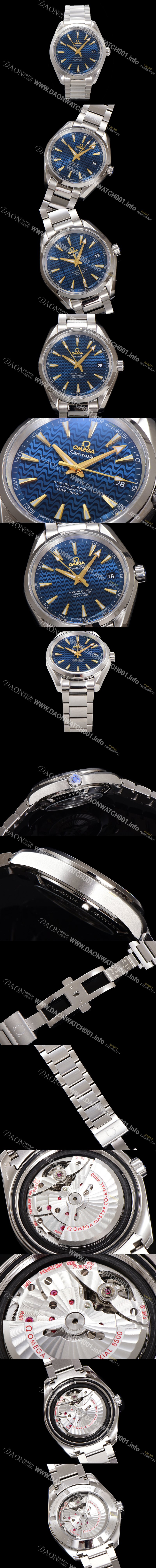레플리카 [오메가] 남성용 씨마스터 231.10.42.21.03.006 아쿠아테라 150M 마스터 코-액시얼 41.5MM 크로노미터 블루 래커드 다이얼 오토매틱 무브먼트 omg20229