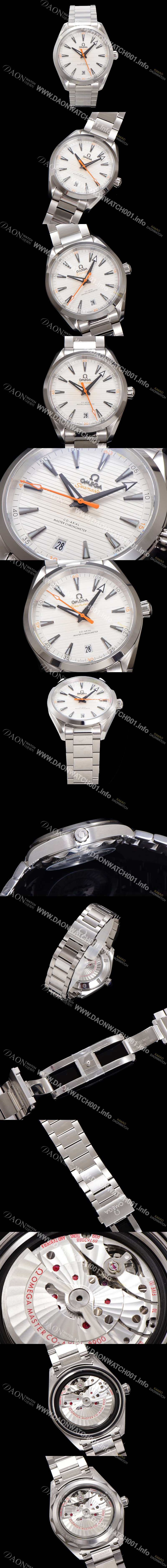 레플리카 [오메가] 남성용 씨마스터 220.10.41.21.02.001 아쿠아테라 코-액시얼 41mm 오토매틱 Cal.8900 타입 실버 다이얼 omg20233