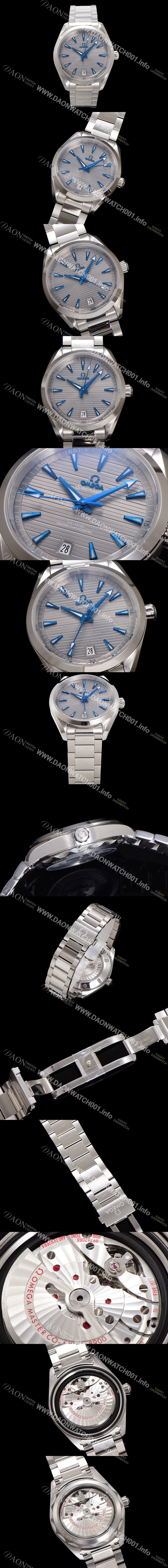 레플리카 [오메가] 남성용 씨마스터 220.10.41.21.06.001 아쿠아테라 코-액시얼 41mm 오토매틱 Cal.8900 타입 그레이 다이얼 omg20235