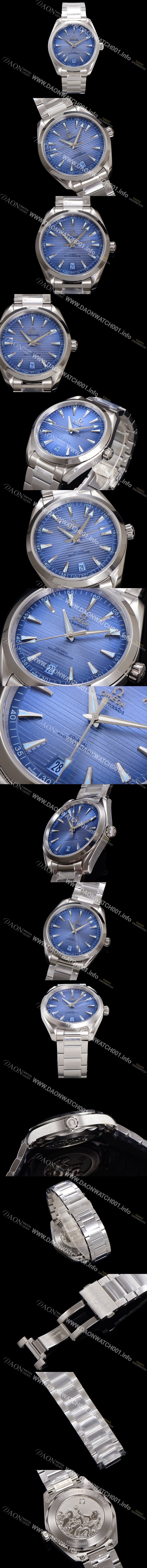레플리카 [오메가] 남성용 씨마스터 신제품 220.10.41.21.03.005 아쿠아테라 코-액시얼 41mm 오토매틱 Cal.8900 타입 메탈줄 썸머 블루 다이얼 omg20248