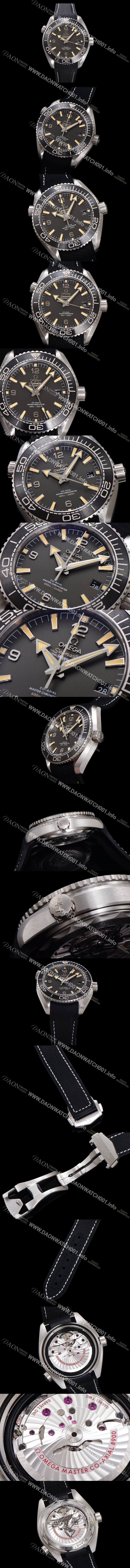 레플리카 [오메가] 남성용 씨마스터 신제품 215.32.44.21.01.002 플래닛 오션 600m 코-액시얼 마스터 크로노미터 43.5mm 오토매틱 Cal.8900 타입 우레탄줄 딤그레이 다이얼 omg20252