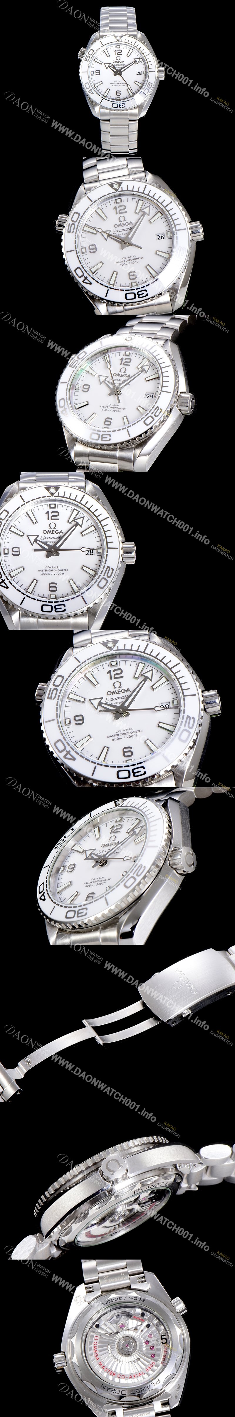 레플리카 [오메가] 남성용 씨마스터 215.33.40.20.04.001 플라넷 오션 600M Co-Axial Master 42미리 오토매틱 화이트다이얼 OMG98027