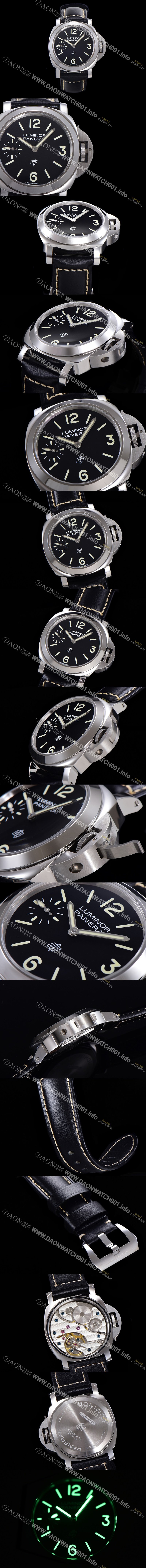 레플리카 [파네라이] 남성용 루미노르 PAM01084 마리나 블랙다이얼 44mm 수동형 무브먼트 PAN00547